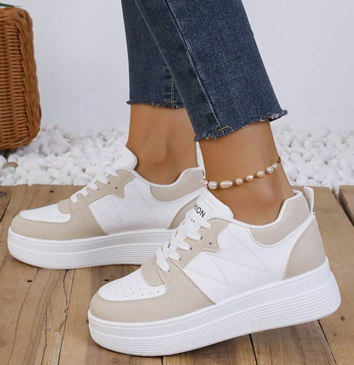 Ladies’ Elevated Wedge Comfort Sneakers